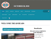 Tablet Screenshot of dayofthetread.com